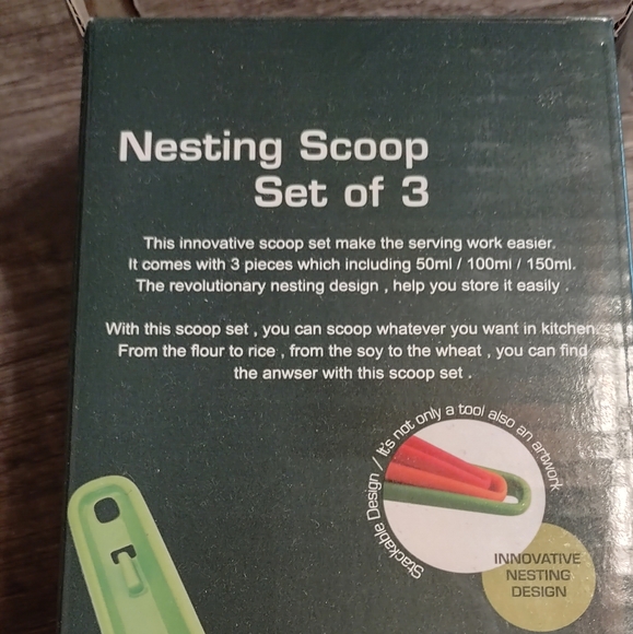 Set of 3 Nesting Scoops, 1.7/3.4/5.1 oz - Picture 7 of 12
